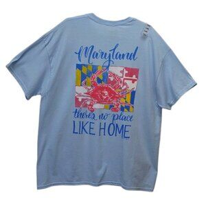 Maryland My Maryland "There's No Place Like Home" Cotton Light Blue Graphic Tee